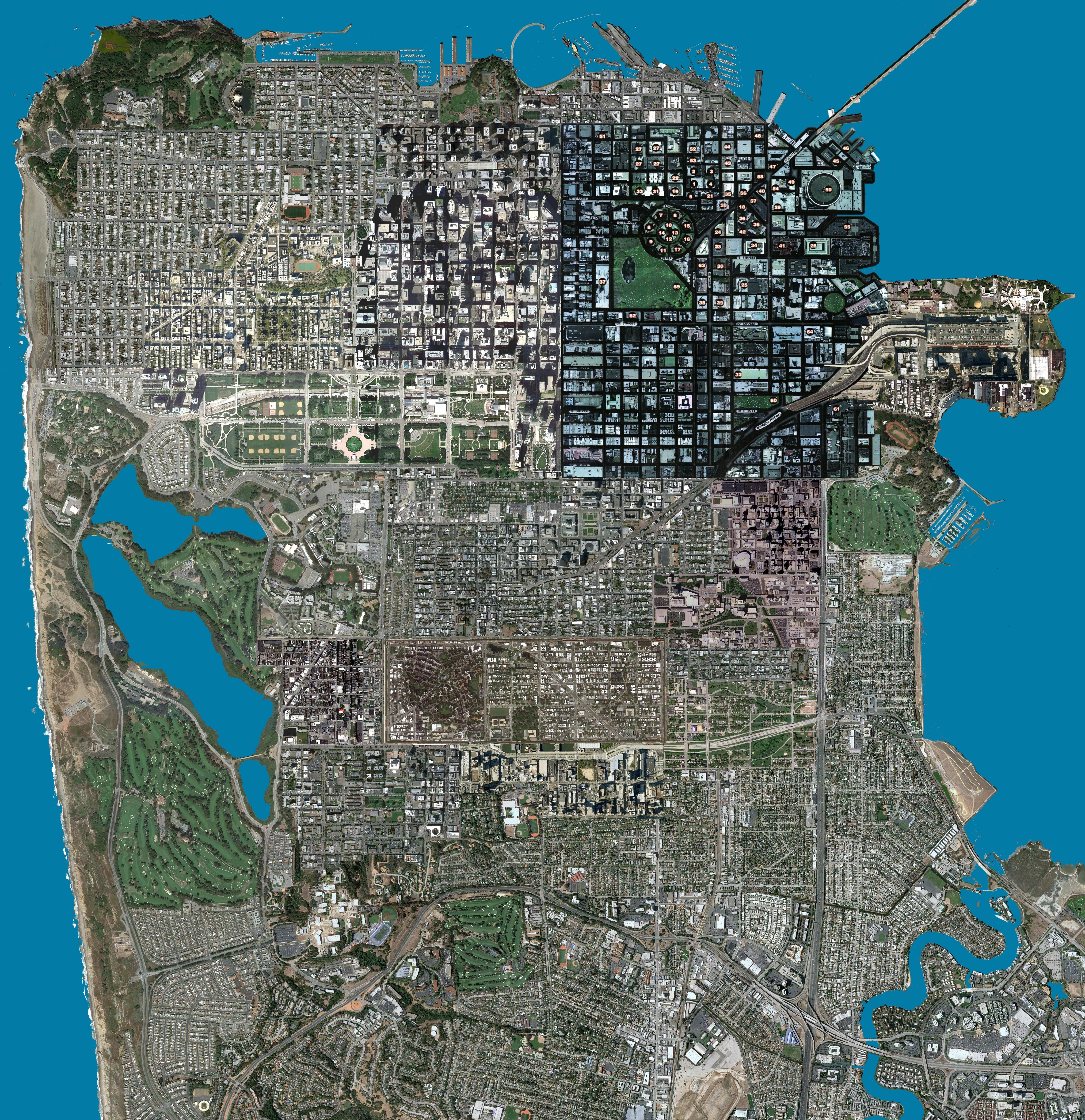 Night City Amalgamated Map
